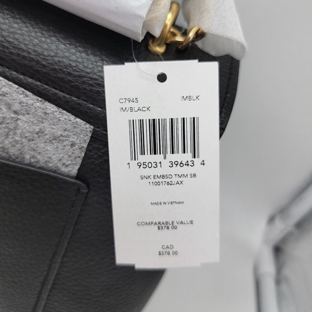 Coach Tammie Shoulder Bag C7945 Black - Picture 8 of 9